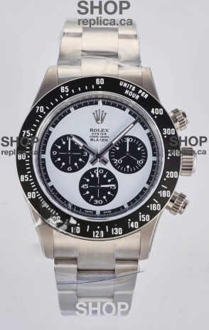 Rolex Daytona Paul Newman Blaken Blue Dial Custom Modded 4130 Mvnt Swiss Replica