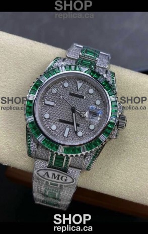 Rolex Submariner 116610 Iced Out Edition 7 Swiss Replica Watch 