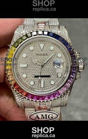 Rolex Submariner 116610 Iced Out Edition 8 Swiss Replica Watch 