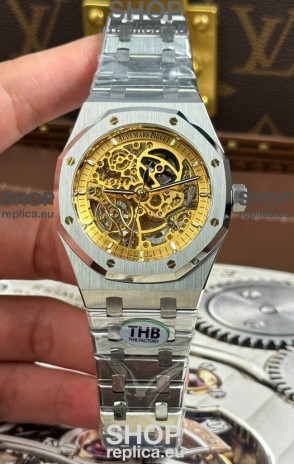 Audemars Piguet Royal Oak Super Clone Openworked Stainless Steel Watch 