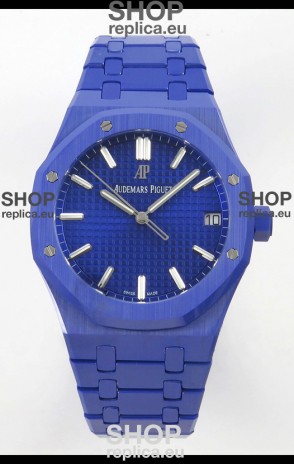 Audemars Piguet Royal Oak Super Clone 15500 Blue Ceramic Casing Watch 