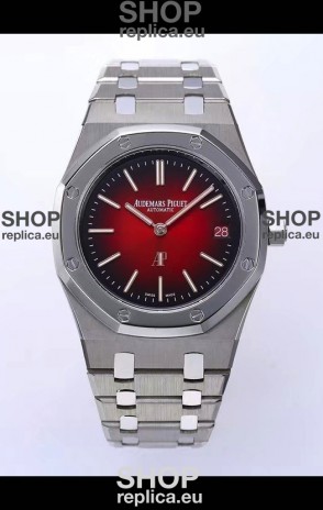 Audemars Piguet Super Clone Royal Oak Extra Thin Watch in Red Dial