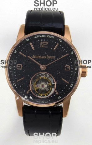 Audemars Piguet CODE 11.59 29396 Rose Gold Black Aventurine Enamel Super Clone Watch 