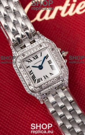 Cartier PANTHERE Superclone 20MM Swiss Replica Watch in Steel Case