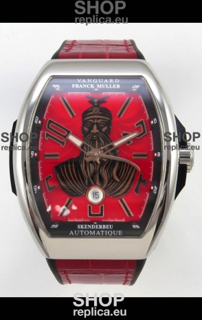 Franck Muller Vanguard Skenderbeu Stainless Steel Swiss Replica Watch 