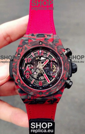 Hublot Big Bang Unico Red Carbon Las Vegas Boutique Edition Swiss Replica Watch