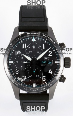 IWC Pilot's IW388305 Super Clone Chronograph 41 Mercedes-AMG Titanium Watch