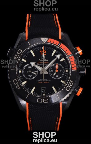 Omega Super Clone Planet Ocean 600M Chronograph Black Ceramic Replica Watch