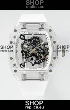 Richard Mille RM055 Transparent Sapphires Casing with Genuine Tourbillon Super Clone Watch