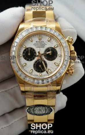 Rolex Daytona Super Clone 116519LN Meteorite Dial Cal.4131 Movement - Yellow Gold Casing