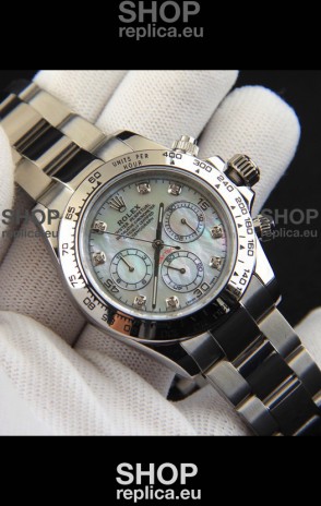 Rolex Daytona Japanese Movement Replica Watch in Mother of Pearl Dial 