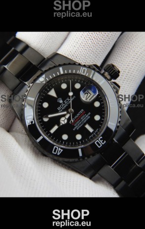 Rolex Submariner Pro-Hunter Japanese Replica Watch in PVD Coating Black Dial 