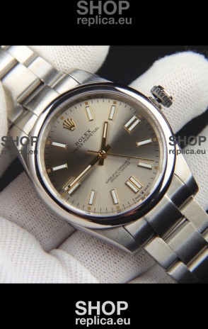 Rolex Oyster Perpetual Japanese Movement Replica Watch 41MM - Grey Dial