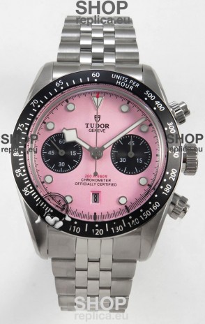 Tudor Super Clone Black Bay Chronograph Watch in Pink Dial