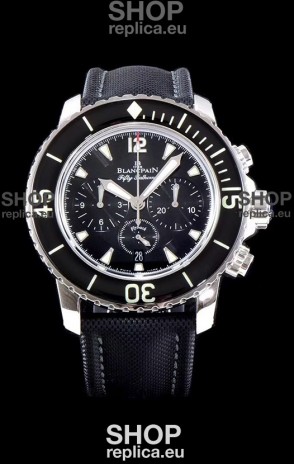 Blancpain Blancpain Fifty Fathoms Chronograph Flyback Black 1:1 Mirror Replica Watch