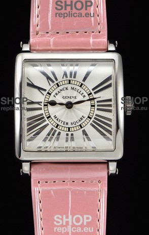 Franck Muller Master Square Ladies Pink Strap 1:1 Mirror Replica Watch