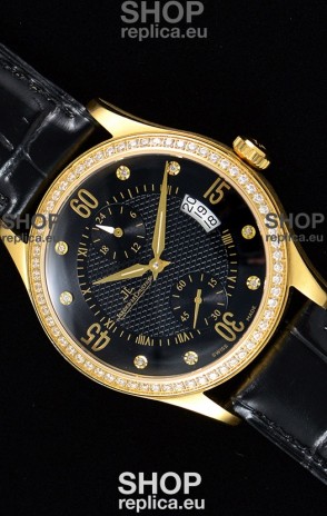 Jaeger LeCoultre Master Control Yellow Gold Swiss Replica Watch 