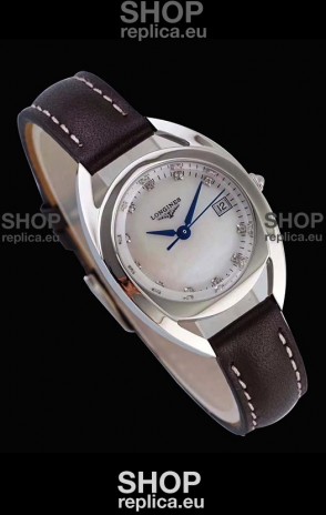 Longines Primaluna Ladies Pearl Dial Swiss Quartz Replica Watch