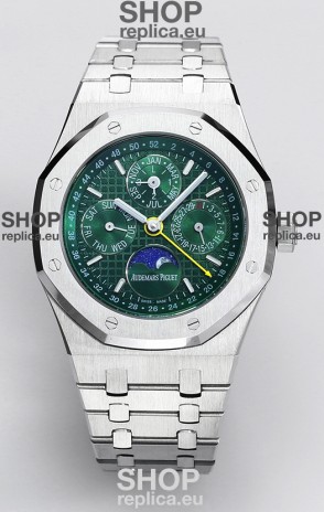 Audemars Piguet Royal Oak Perpetual Calendar Swiss Replica 904L Steel - Green Dial 