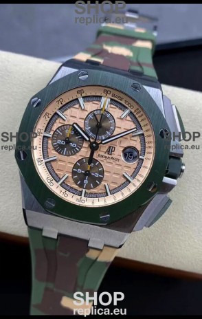 Audemars Piguet Royal Oak Offshore CAMO 44MM Chronograph 1:1 Mirror Replica Watch - 904L Steel