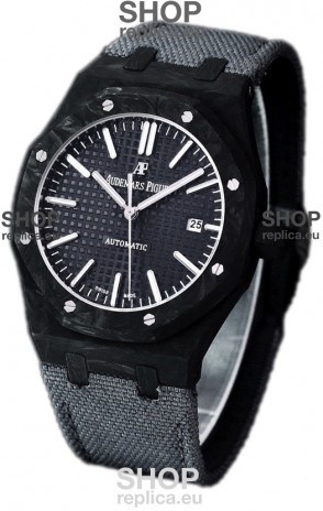 Audemars Piguet Royal Oak Ref.15400 Forged Carbon Casing Watch Black Dial in 1:1 Mirror Replica