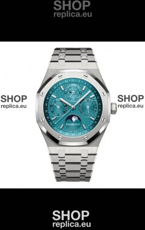 Audemars Piguet Royal Oak Perpetual Calendar Swiss Replica 904L Steel - Tiffany Blue Dial