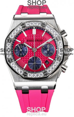 Audemars Piguet Royal Oak Offshore Pink Dial Chronograph 37MM - Swiss Replica Watch 