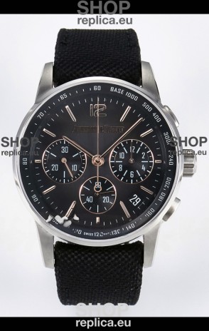 Audemars Piguet CODE 11.59 Chronograph Swiss Replica Watch in 904L Steel Grey Dial Gold Hands