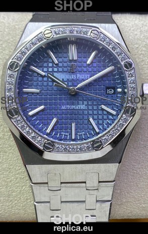Audemars Piguet Royal Oak 37MM Blue Dial Watch in 3120 Movement - 1:1 Mirror Replica