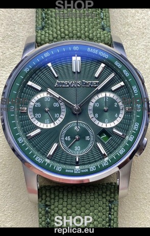 Audemars Piguet CODE 11.59 Chronograph Swiss Replica Watch in 904L Steel Green Dial