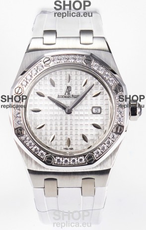 Audemars Piguet Royal Oak 33MM 904L Steel Quartz White Dial Swiss Replica Watch