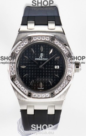 Audemars Piguet Royal Oak 33MM 904L Steel Quartz Black Dial Swiss Replica Watch