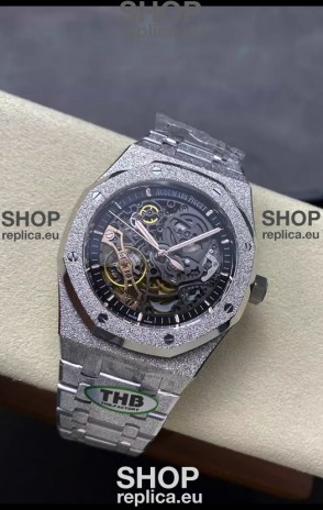 Audemars Piguet Royal Oak Double Balance Wheel Openworked FROSTED Edition 1:1 Superclone Replica Watch