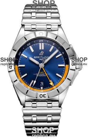 Breitling Chronomat Automatic GMT 40 Blue Dial 1:1 Mirror Swiss Replica Watch 