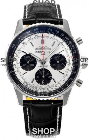 Breitling Navitimer B01 Chronograph 43 Steel Dial - 904L Steel Casing 1:1 Mirror Swiss Replica