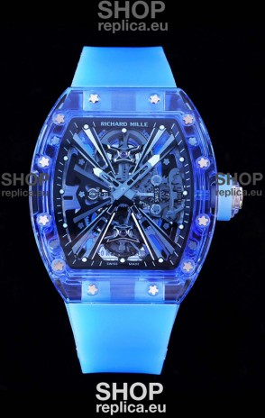 Richard Mille RM12-01 Sapphire Casing with Genuine Tourbillon Movement 1:1 Ultimate Replica