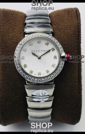 Bvlgari LVCEA Edition Watch in Stainless Steel White Dial - 1:1 Mirror Replica
