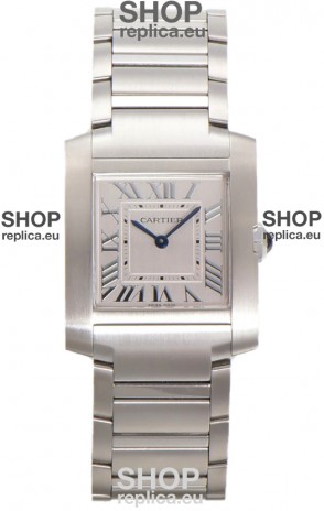 Cartier Tank Francaise Stainless Steel Swiss Quartz Replica Watch 25.70MM