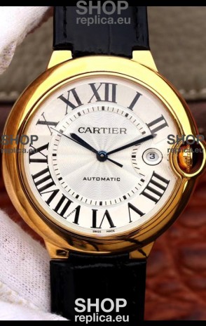 Ballon De Cartier Automatic 1:1 Mirror Replica Yellow Gold in 904L Steel Casing - 42MM