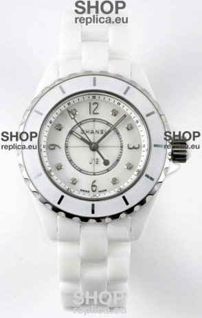 Chanel J12 Ladies White Ceramic Casing Watch 1:1 Mirror Replica Watch 