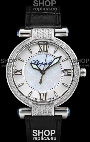 Chopard Imperiale White Dial Swiss Automatic Replica Watch in 904L Steel 