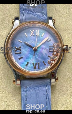 Chopard Happy Sport 1:1 Mirror Swiss Automatic Replica Watch 36MM in Rose Gold Casing