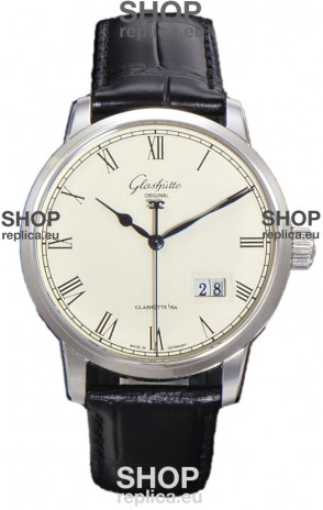 Glashütte Senator Excellence Panorama Date Stainless Steel 1:1 Mirror Replica Watch 