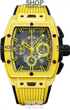 Hublot Spirit of Bang Yellow Magic Edition Watch in PVD Titanium Casing - 42MM Swiss Replica