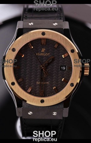 Hublot Classic Fusion Ceramic Casing Rose Gold Bezel Superclone Watch 42MM
