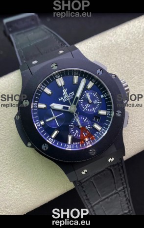 Hublot Super Clone Big Bang Edition Watch in Ceramic Casing Blue Dial 1:1 Mirror Replica