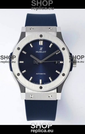 Hublot Classic Fusion Steel Blue Dial 42MM Swiss Replica Watch 1:1 Mirror Quality