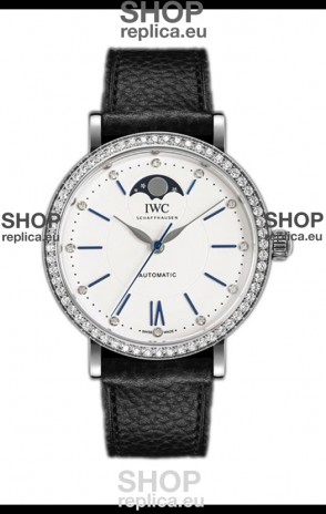 IWC Portofino IW659601 Automatic Moon Phase Steel Casing Watch in White Dial 37MM