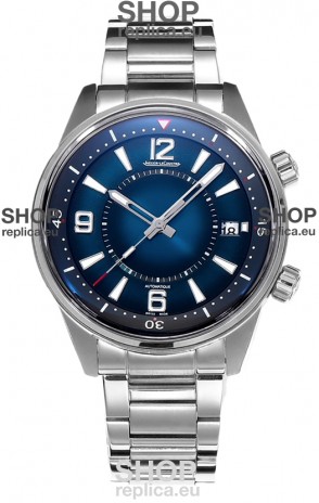 Jaeger LeCoultre Polaris Date Blue Dial Steel Strap 1:1 Mirror Replica Watch 42MM