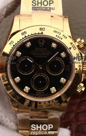 Rolex Cosmograph Daytona 116508 Yellow Gold Original Cal.4130 Movement - 904L Steel Watch